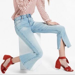 High rise flare light wash jeans from Lucky Brand!